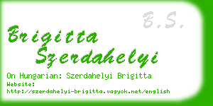 brigitta szerdahelyi business card